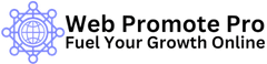 Web Promote Pro logo with the tagline &quot;Fuel Your Growth Online,&quot; showcasing expertise in digital marketing services, local SEO, and web design for small businesses.